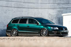 Chris Mentrup's Volkswagen Passat Wagon on Forgeline One Piece Forged Monoblock MT1 Wheels