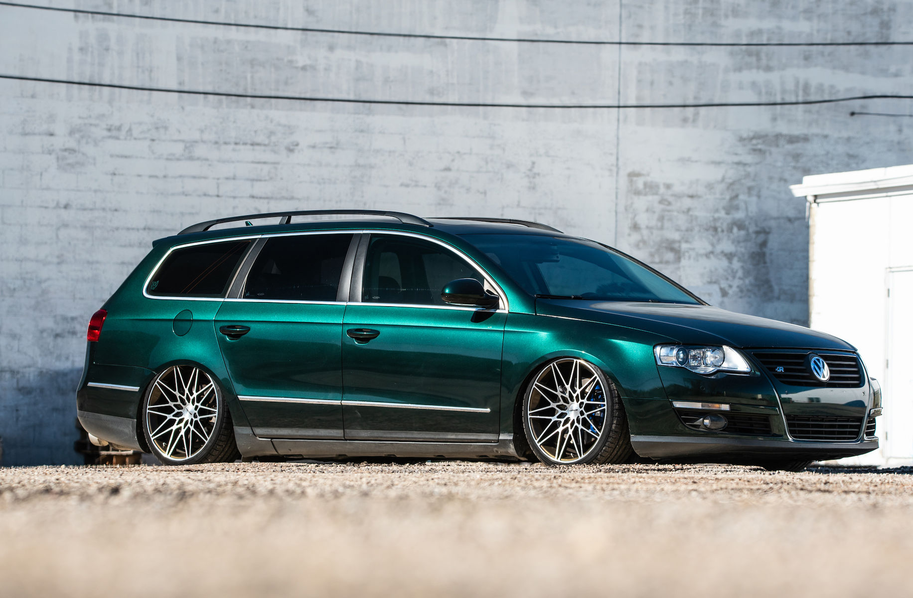2007 Volkswagen Passat | Chris Mentrup's Volkswagen Passat Wagon on Forgeline One Piece Forged Monoblock MT1 Wheels