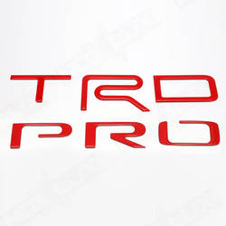2015-2017 TUNDRA TRD PRO MATTE RED LOGO BED INSERTS