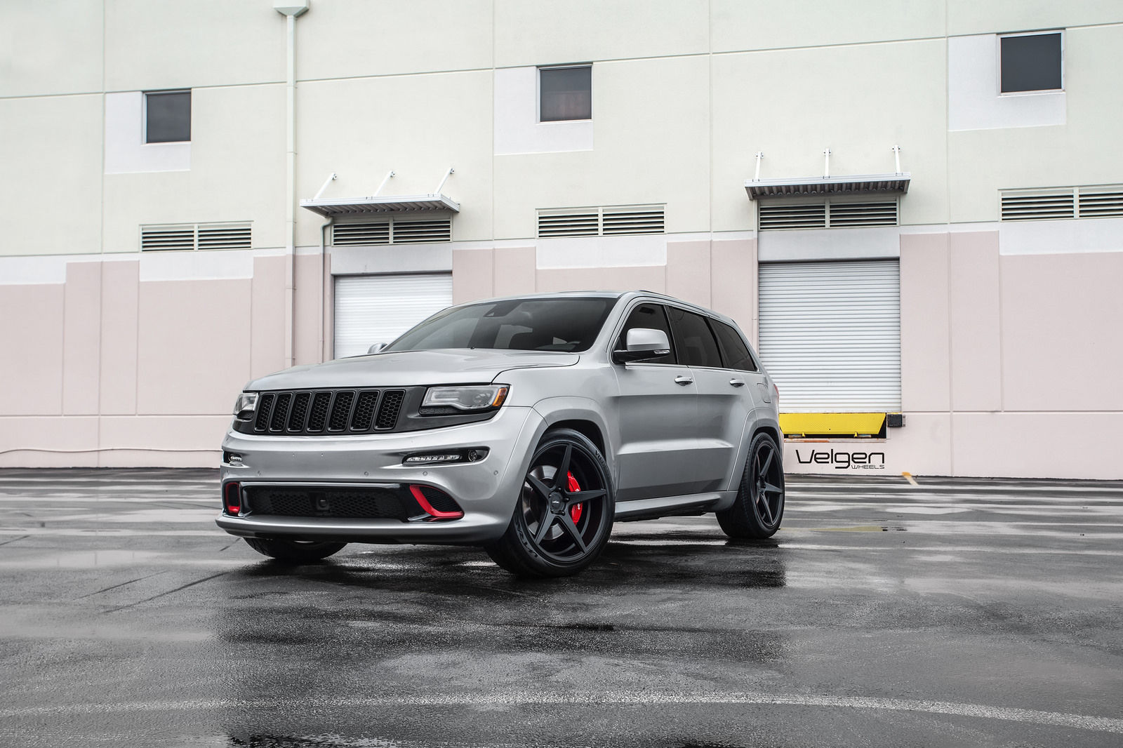 2015 Jeep Grand Cherokee | Jeep SRT8 on Velgen Wheels Classic5 Satin Black 22x10.5 All Around