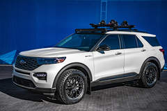 Blood Type Racing's 2020 Ford Explorer SEMA Build - front 3/4