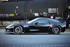 January Starchild's "Little Monster" C6 Corvette Z06 on Forgeline One Piece Forged Monoblock EX1 Wheels