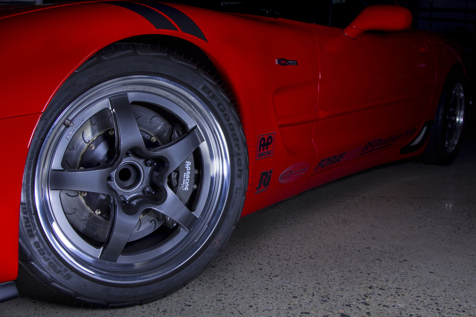 2004 Chevrolet Corvette Z06 | Ryan Mathews' C5 Corvette Z06 on Forgeline GF3 Open Lug Wheels
