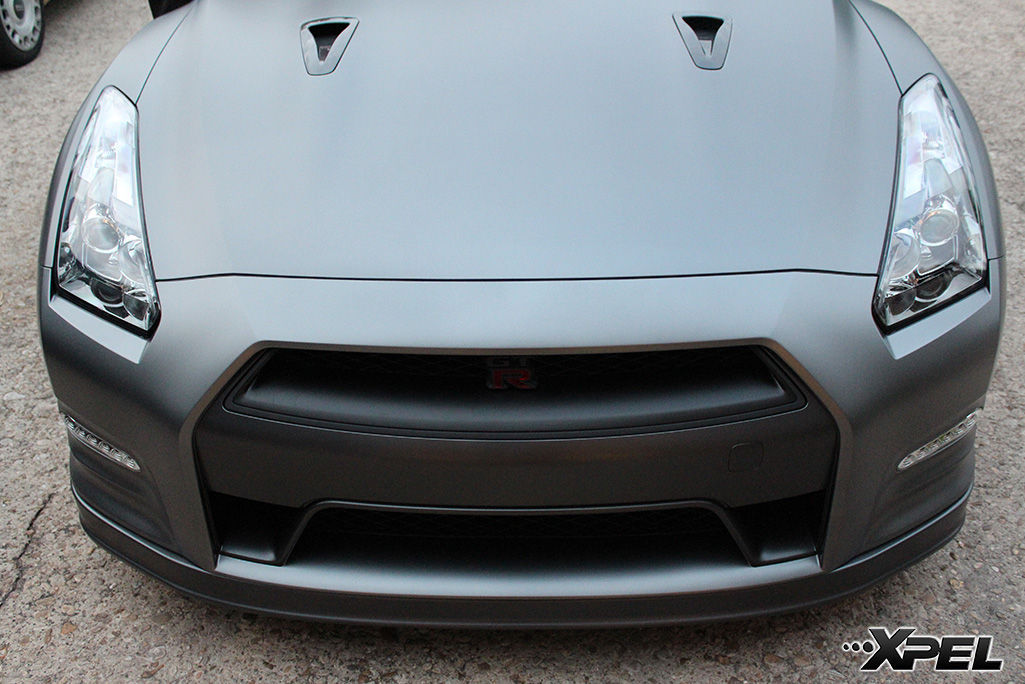  Nissan GT-R | XPEL STEALTH Satin-Finish clear bra installation