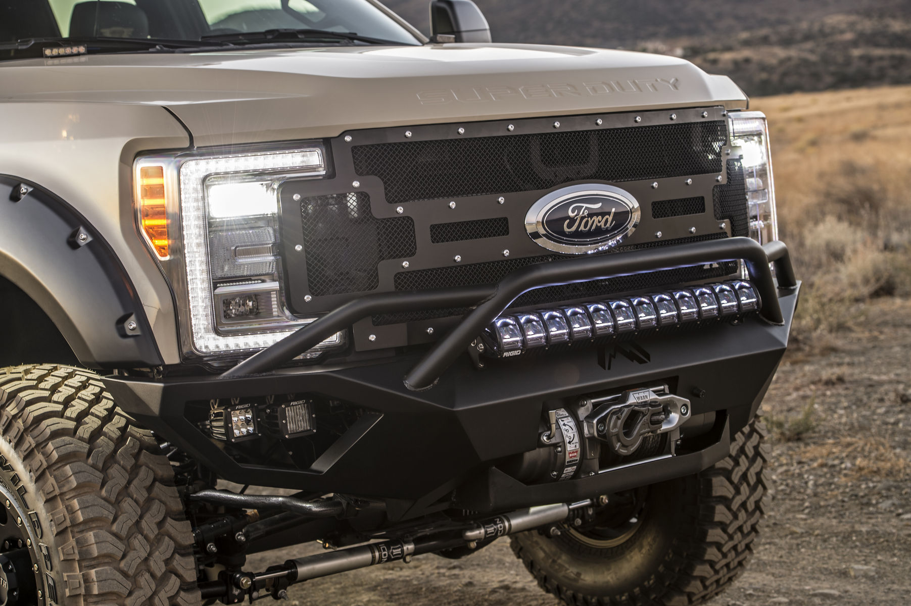 2017 Ford F-350 Super Duty | 2017 Ford Super Duty F-350 Lariat by Hellwig Suspension Products - Rigid Industries Lighting FordSEMA