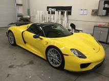 Porsche 918 Spyder with XPEL ULTIMATE self-healing clear bra