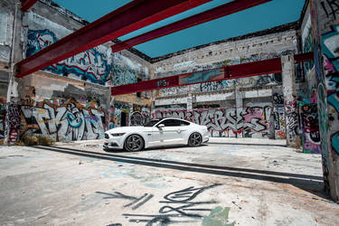 2016 Ford Mustang | White Mustang GT | Classic5 Matte Gunmetal