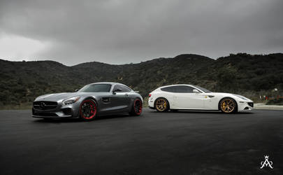 Ferrari FF & Mercedes GTS AMG Duo Shoot - Dual Photoshoot