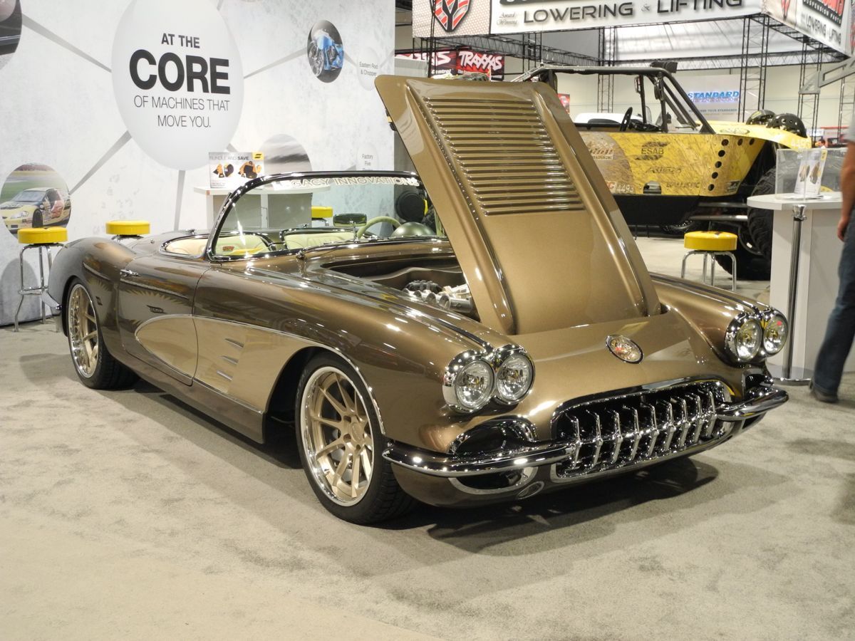 1958 Chevrolet Corvette | Legacy Innovations '58 Corvette Roadster on Forgeline RB3C Wheels