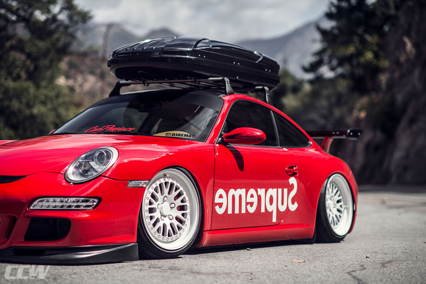 2013 Porsche 911 | Supreme Red Bagged Porsche 997 911 Carrera - CCW Classic 3 Piece Wheels