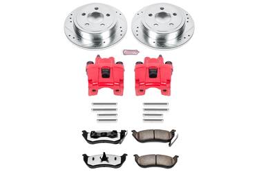 Z36 SUV high performance zinc plated, cross drilled, and slotted rotors