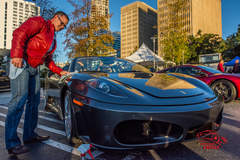 Ferrari F430 Spider Being Polished