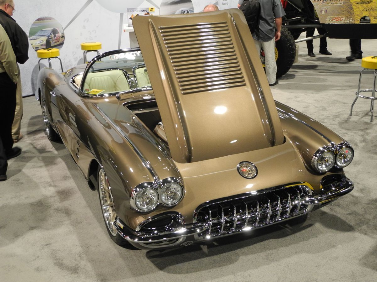 1958 Chevrolet Corvette | Legacy Innovations '58 Corvette Roadster on Forgeline RB3C Wheels