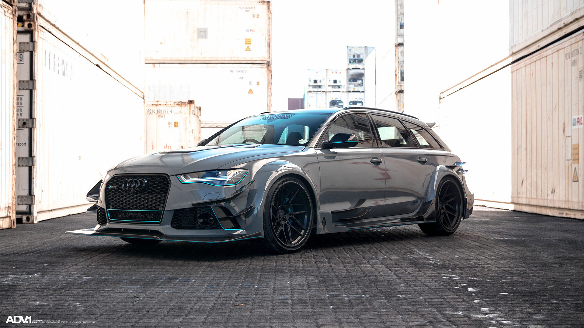 Audi RS 6 | Nardo Gray Carbon Fiber Widebody Audi RS6 Avant - ADV.1 Wheels ADV7R Track Spec CS