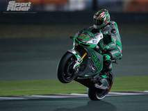 Nicky puts air under the front at Qatar