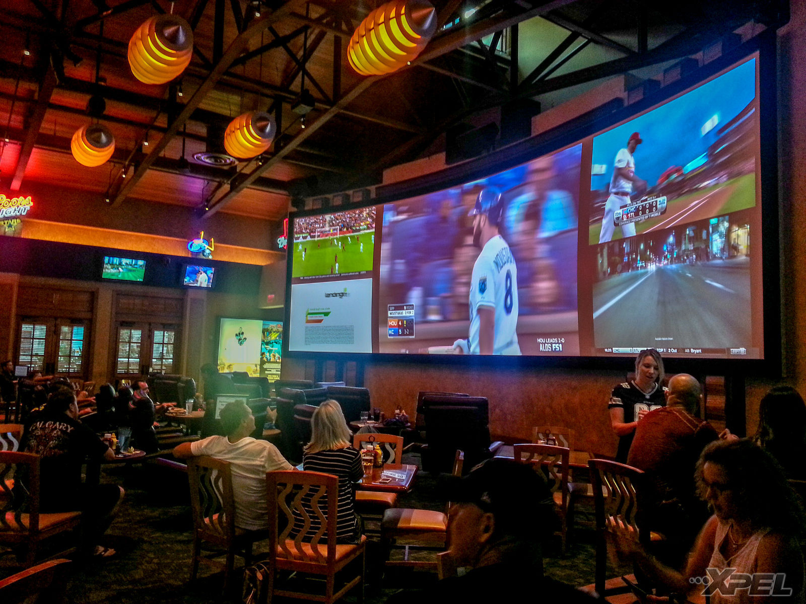 Ferrari | Big screen for sports at the Social Party with FCA DFW
