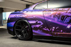 Wrapped Nissan GTR - Fitment