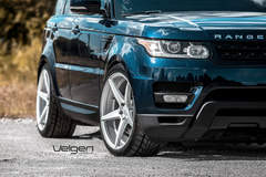 Range Rover Sport on Velgen Wheels Classic5 Matte Silver 22x10.5 All Around 