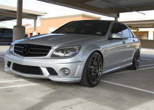 C63 AMG on Forgeline GA1R Open Lug Cap Edition Wheels