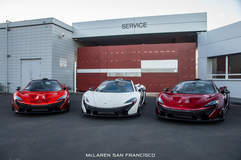 3 McLaren P1s @ McLaren San Francisco