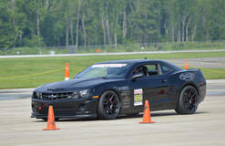 Bryan Johnson's Camaro SS 1LE on Forgeline One Piece Forged Monoblock GA1R Open Lug Cap Edition Wheels - On The Track