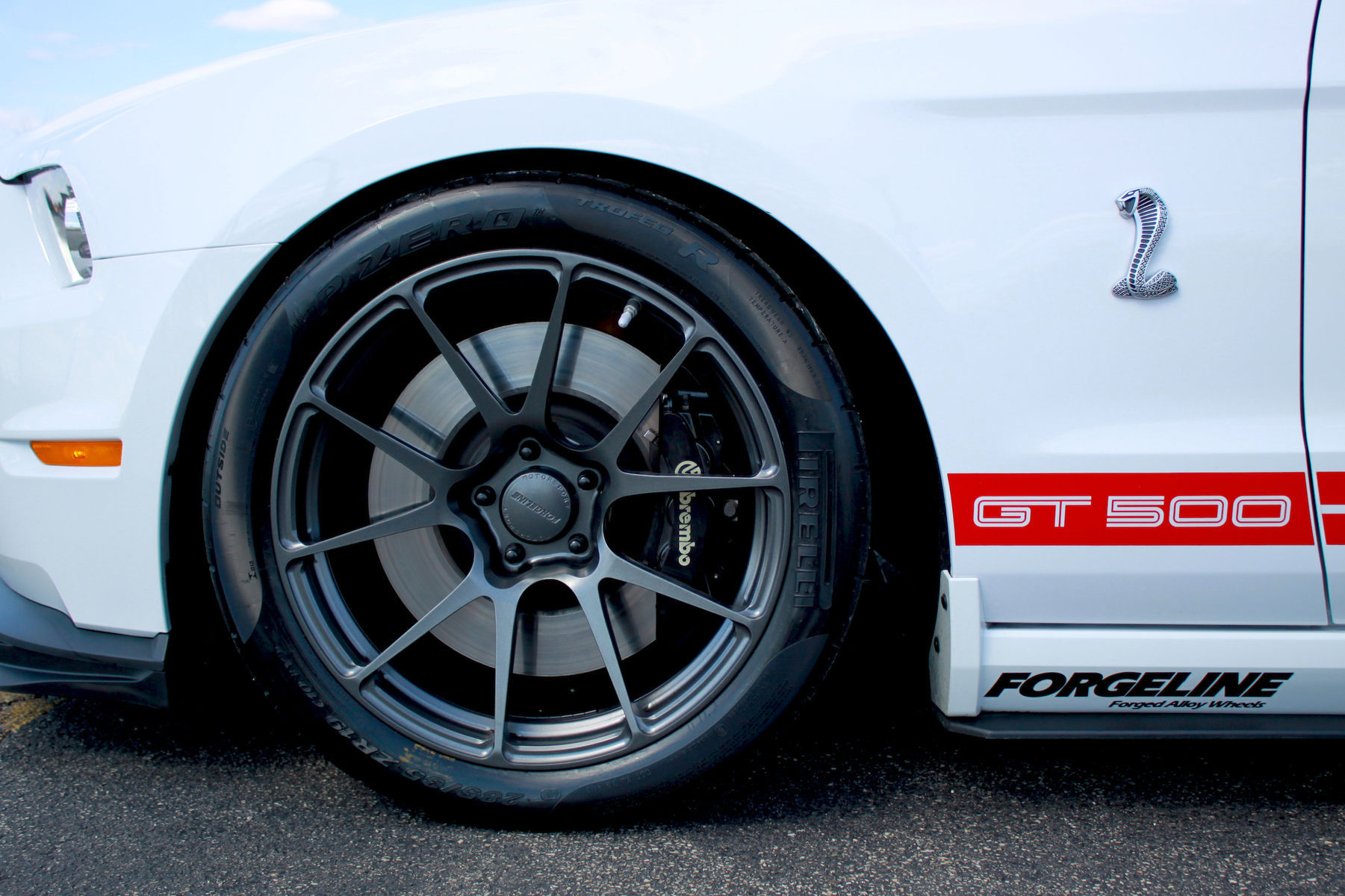 2014 Ford Shelby GT500 | Travis Wiser's 2014 Shelby GT500 on Forgeline One Piece Forged Monoblock GA1R Open Lug Cap Edition Wheels