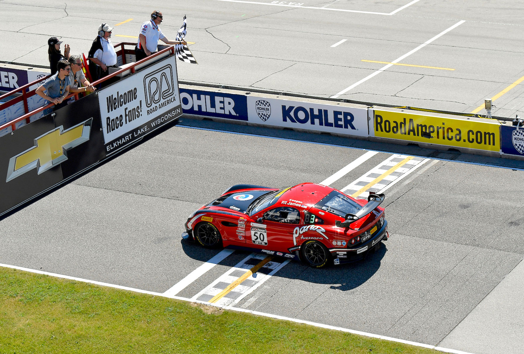 2018 Panoz | Ian James Dominates Pirelli World Challenge GTS at Road America in the #50 Panoz Avezzano on Forgeline One Piece Forged Monoblock GS1R Wheels
