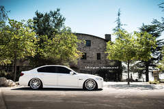 2015 BMW 5 Series Fitted With 20 Inch BD-3’s in Silver With Polished Face