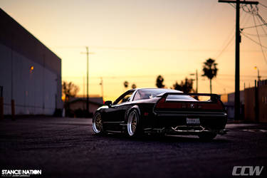 1993 Acura NSX | Black Acura NA1 NSX - Gold CCW LM20 Forged 3 Piece Wheels