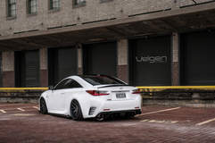 Bagged Lexus RC350 F-Sport on Velgen Wheels 