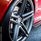 2014 Mercedes with 20 Inch BD-6 Wheels in Full Matte Graphite