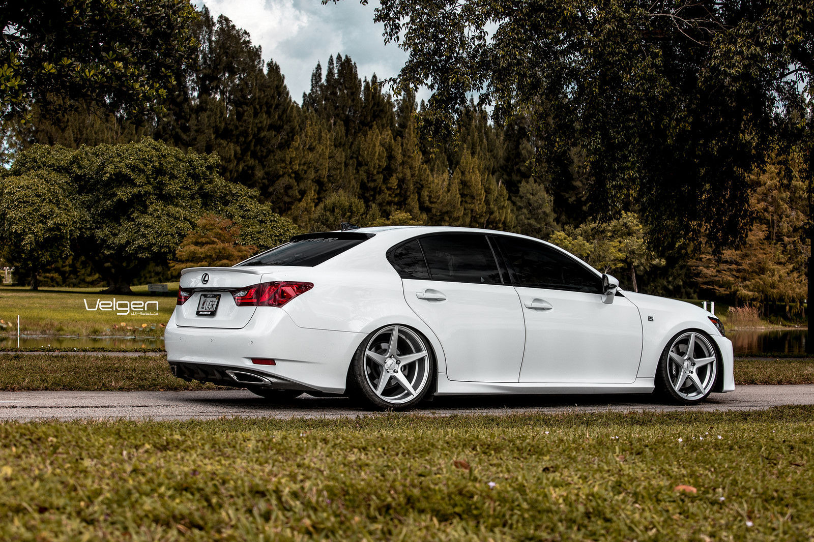 2015 Lexus GS 350 | Bagged Lexus GS350 F-Sport on Velgen Wheels Classic5 Matte Silver 20x9 & 20x10.5