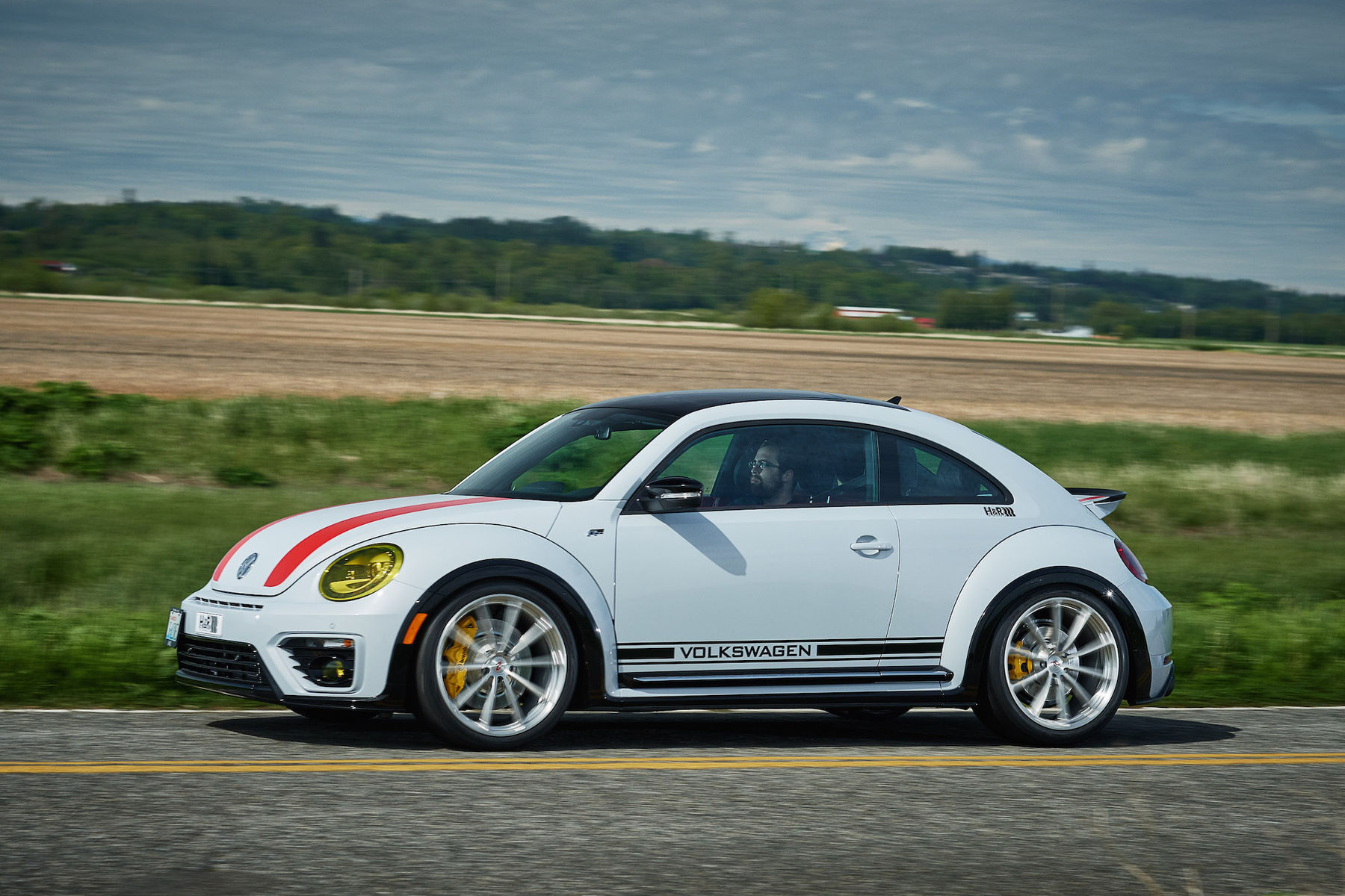 2017 Volkswagen Beetle | H&R's VW Beetle R-Line on Forgeline One Piece Forged Monoblock GT1 5-Lug Wheels