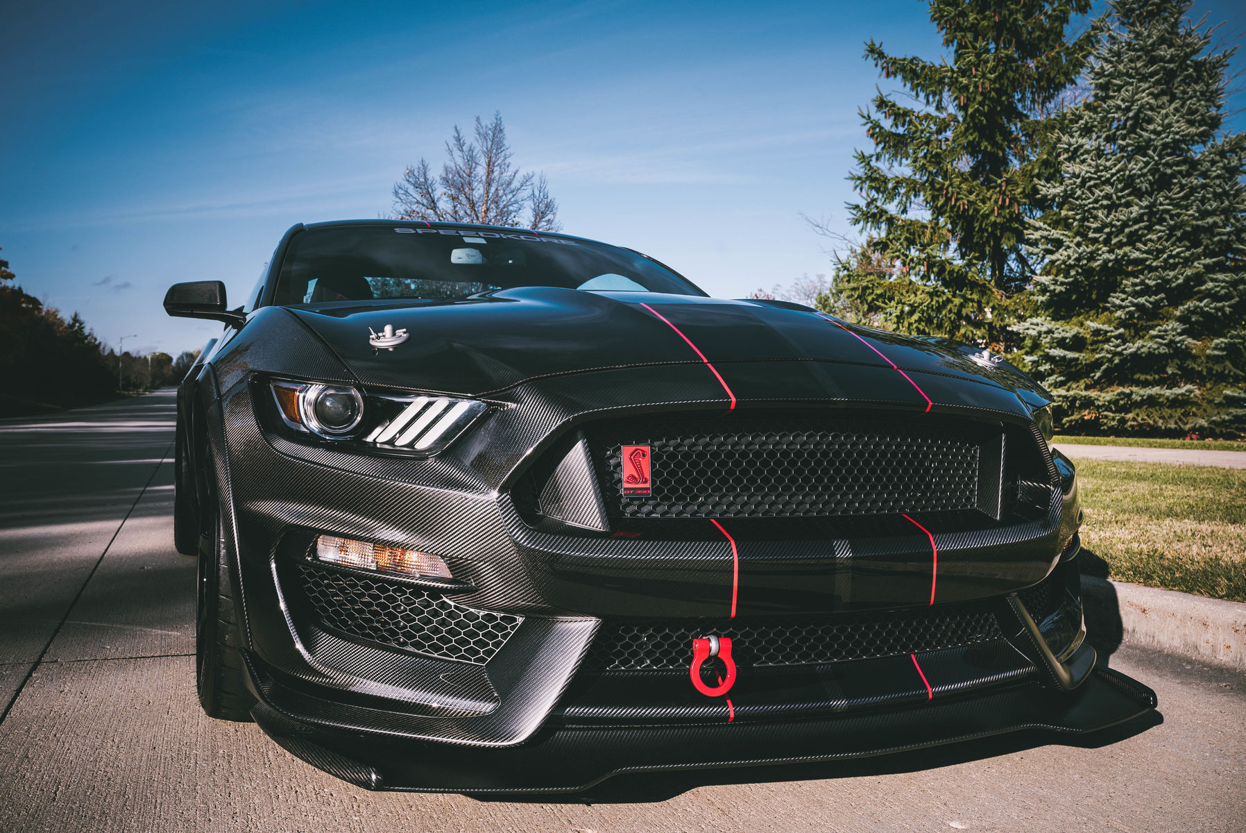 2019 Ford GT350R | 2019 Shelby GT350R Carbon Fiber Edition by Speedkore - Finished Front Shot FordSEMA