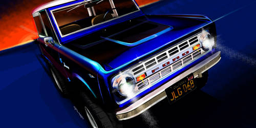 1968 Ford Bronco | 1968 Ford Bronco by Jay Leno and Ford Performance - Rendering