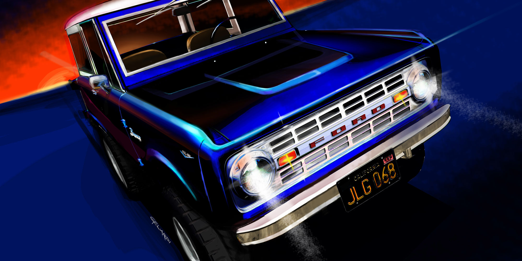1968 Ford Bronco | 1968 Ford Bronco by Jay Leno and Ford Performance - Rendering