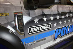 2017 Ford F-350 Super Duty 4x4 XL Crew Cab “MBX350 Matchbox Police” by Skyjacker Suspensions - Graphics close up
