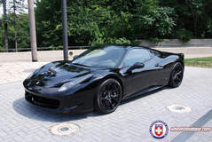Ferrari 458 on HRE S101 - Blacked Out