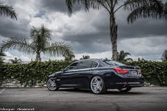 2015 BMW 740i Fitted With 20 Inch BD-8’s in Silver With Polished Face