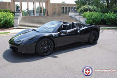 Ferrari 458 on HRE S101 - Blacked Out