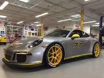 Phil T's Porsche 991 GT3 With PCCB Ceramic Brakes on 19-inch Forgeline One Piece Forged Monoblock GA1R Centerlock Wheels