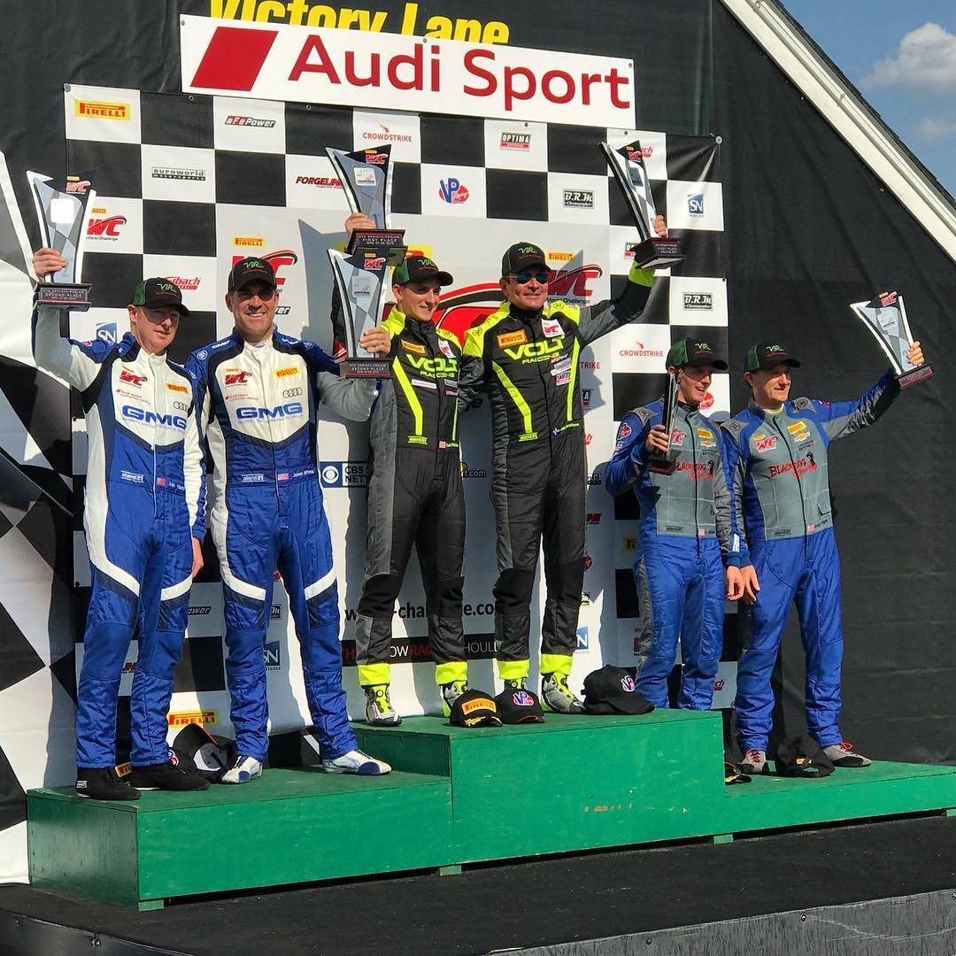 | VOLT Racing Mustang and Blackdog Speed Shop Camaro Dominate Pirelli World Challenge GTS-X Podium at VIR