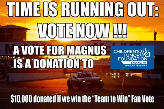 | Vote for Magnus and Help Donate $10,000 to the Children's Tumor Foundation