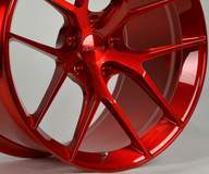 Forgeline One Piece Forged Monoblock VX1 in Transparent Red