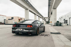 Bagged S550 on Satin Bronze Velgen Wheels 
