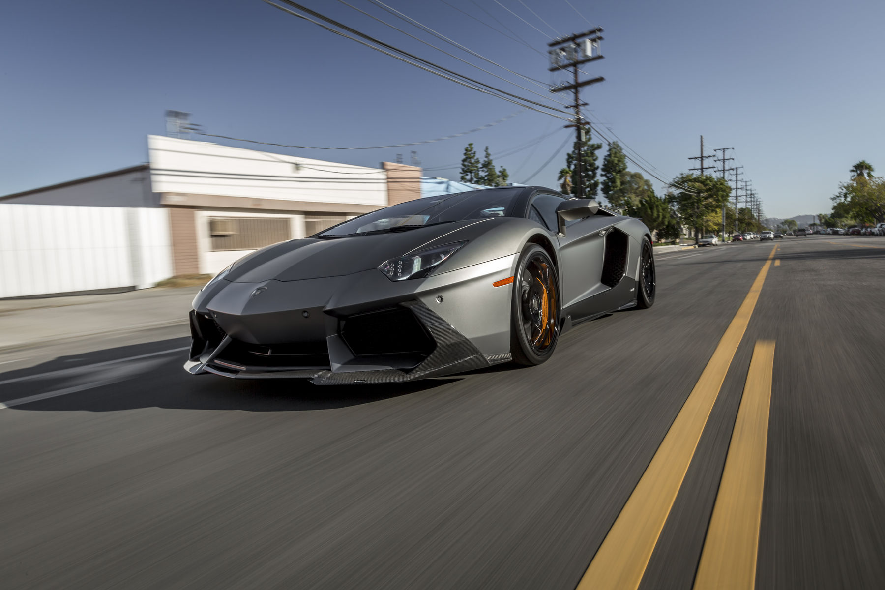 2016 Lamborghini Aventador | Lamborghini Aventador LP700 Vorsteiner Zaragoza Edizione - Rolling Angled Shot