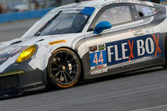 Magnus Racing's #44 GTD Porsche on Forgeline One Piece Forged Monoblock GTD1 Wheels