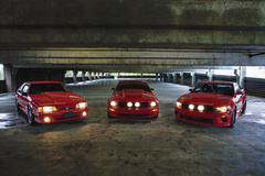 Trio of Red Hot Supercharged Mustangs