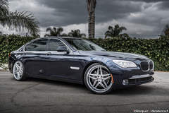 2015 BMW 740i Fitted With 20 Inch BD-8’s in Silver With Polished Face