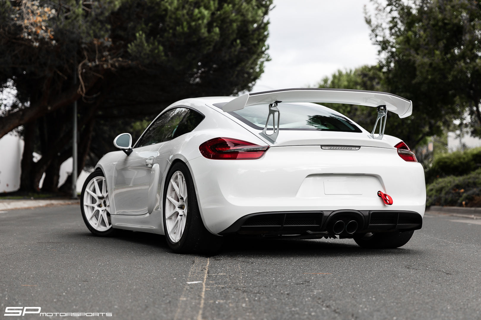 2017 Porsche Cayman | SP Motorsports Porsche Cayman GT4 Race Build on Forgeline One Piece Forged Monoblock GA1R Open Lug Wheels